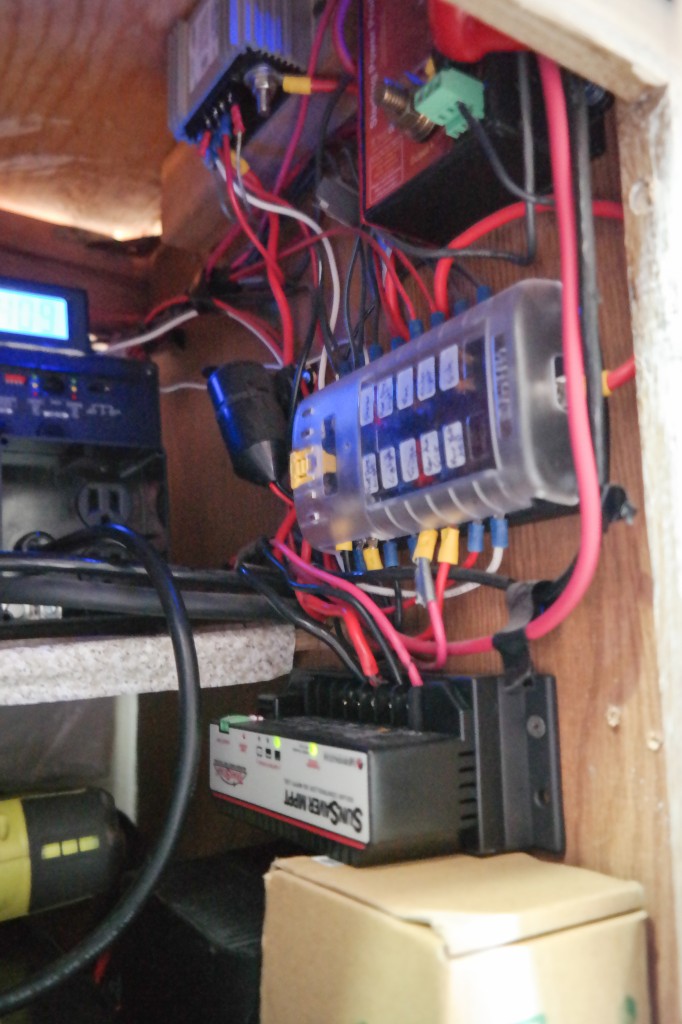Fully fused, labeled electrical system in secure cabinet