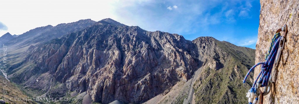 View from a belay on Mitria